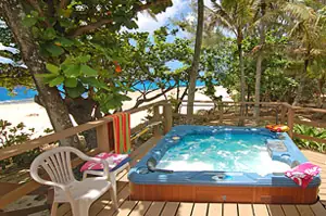 Jacuzzi spa on the deck